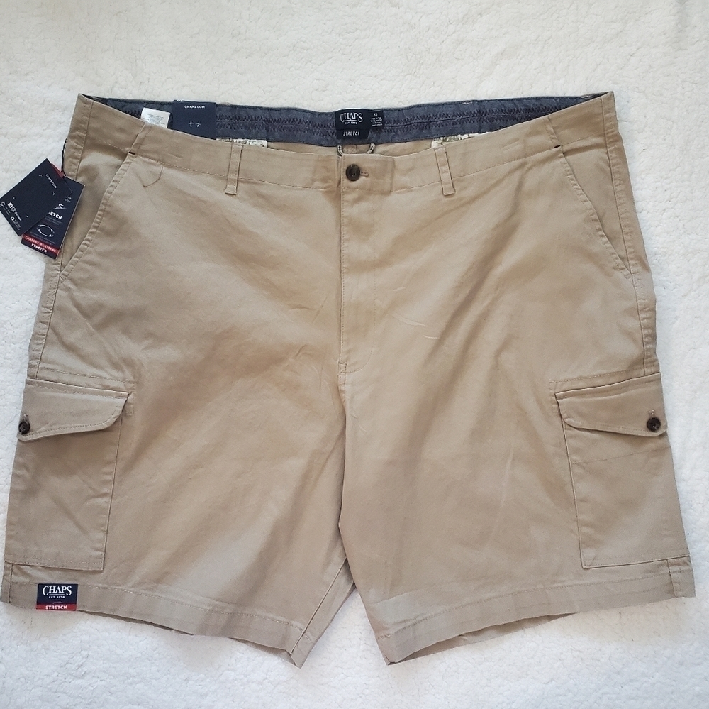 Chaps Mens Tan Cargo Shorts